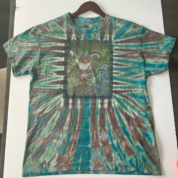 Happylife Productions Forest Gnome Tie dye t shirt - Picture 1 of 4